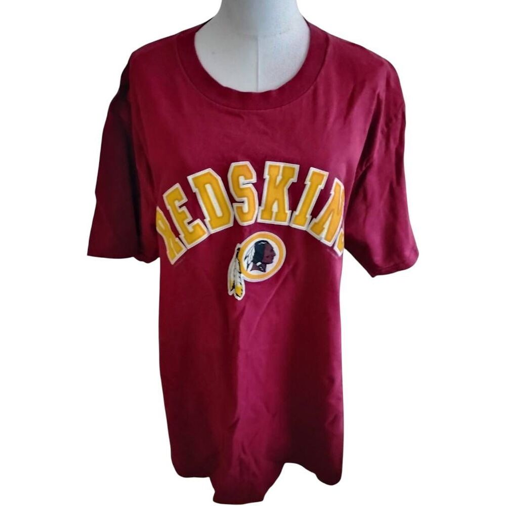 Vintage Washington Redskins Embroidered Tee Shirt Size Large
